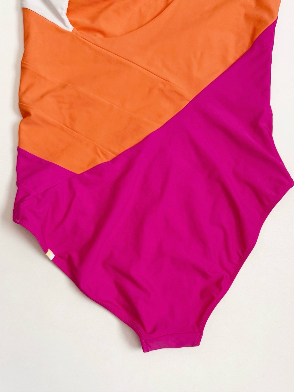 Summersalt Colorblock Sidestroke One Piece Swimsuit 14 Bathingsuit Pink Orange - Picture 13 of 15